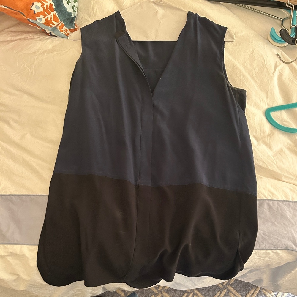 Vince silk sleeveless blouse